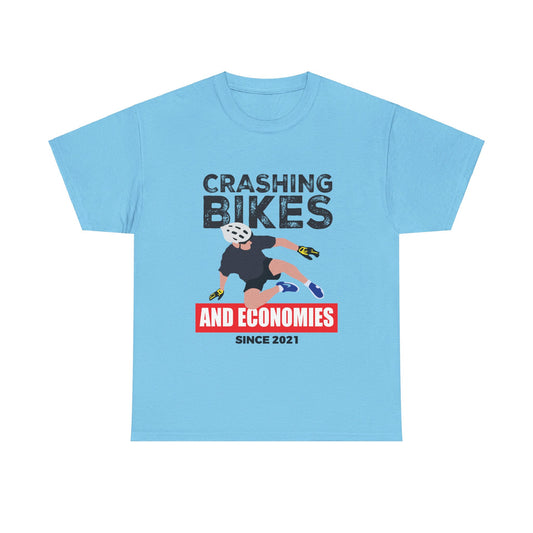 Crashing Bikes and Economies - Cotton Tee