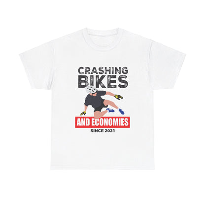 Crashing Bikes and Economies - Cotton Tee