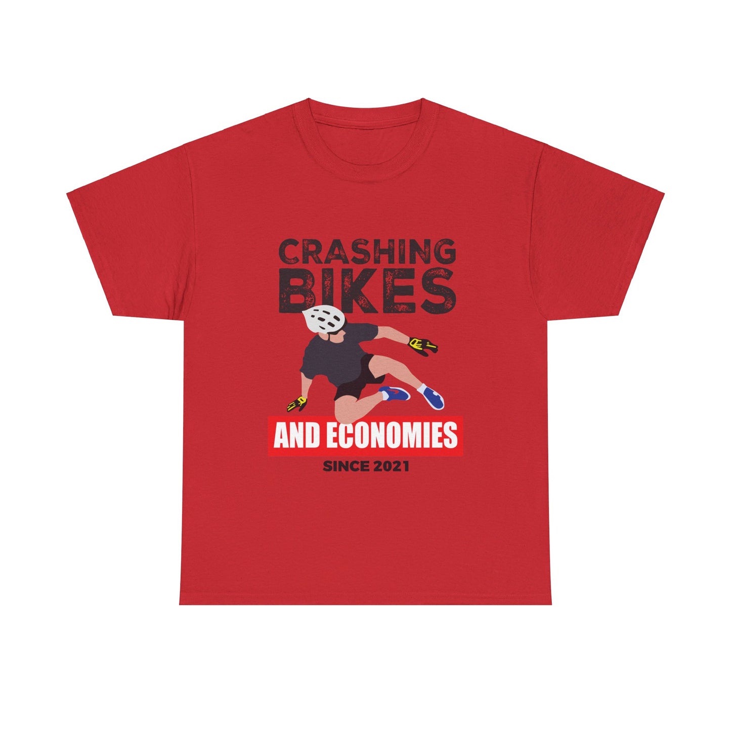 Crashing Bikes and Economies - Cotton Tee