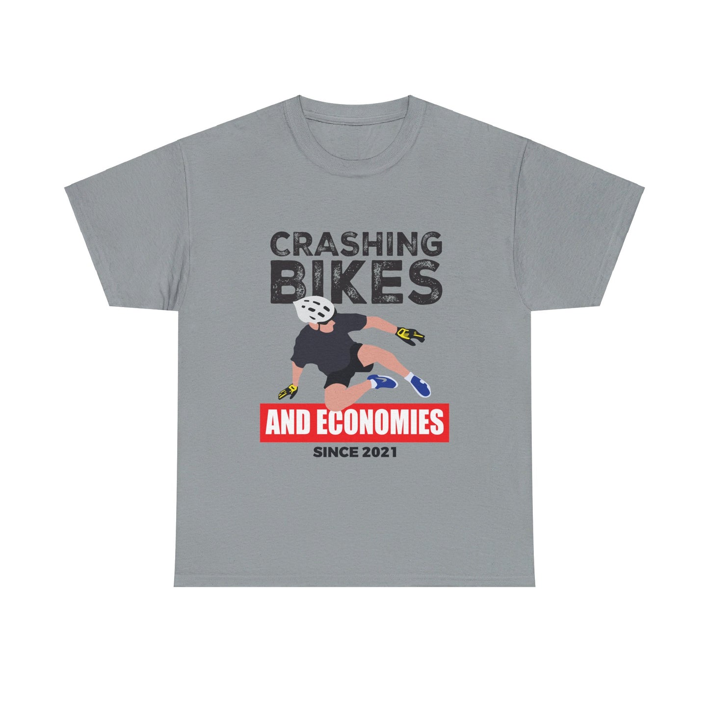 Crashing Bikes and Economies - Cotton Tee