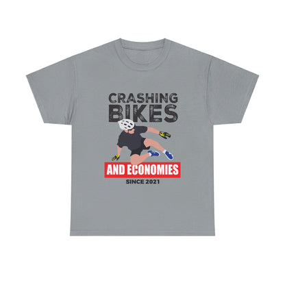 Crashing Bikes and Economies - Cotton Tee