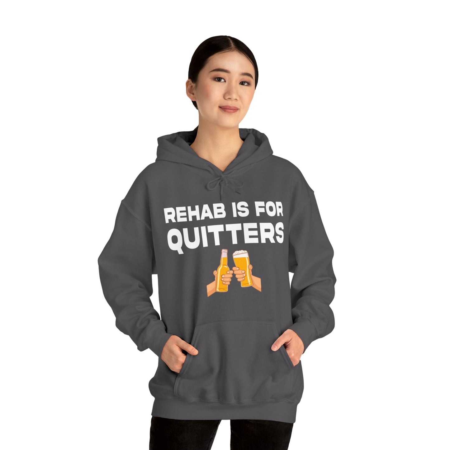 Rehab is for Quitters - Cotton Hoodie