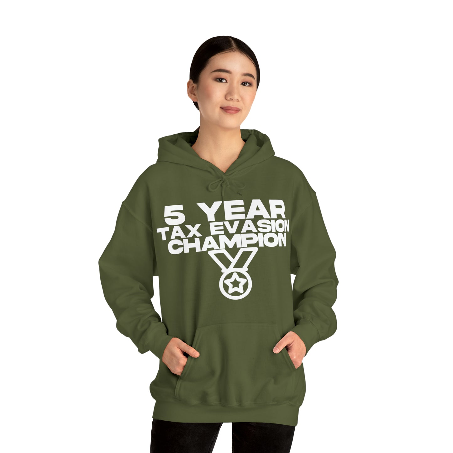 5 Year Tax Evasion Champion - Cotton Hoodie