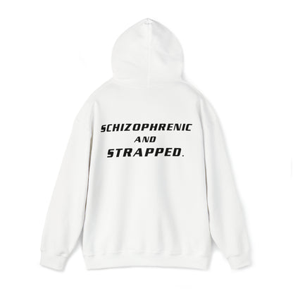 Schizophrenic and Strapped - Cotton Hoodie