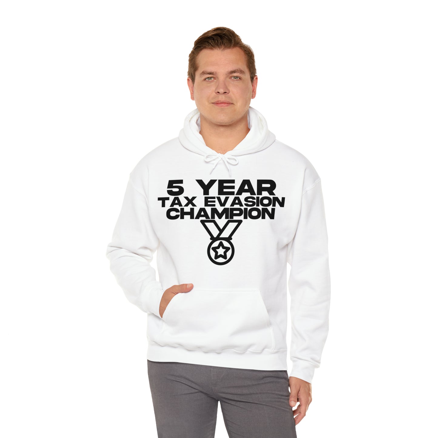 5 Year Tax Evasion Champion - Cotton Hoodie